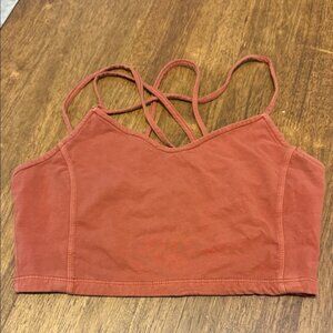 American Eagle Outfitters Terracotta Strappy  Tank Crop Top